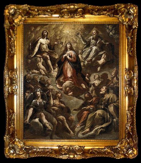 framed  Andrea Vaccaro Assumption of the Virgin, ta009-2